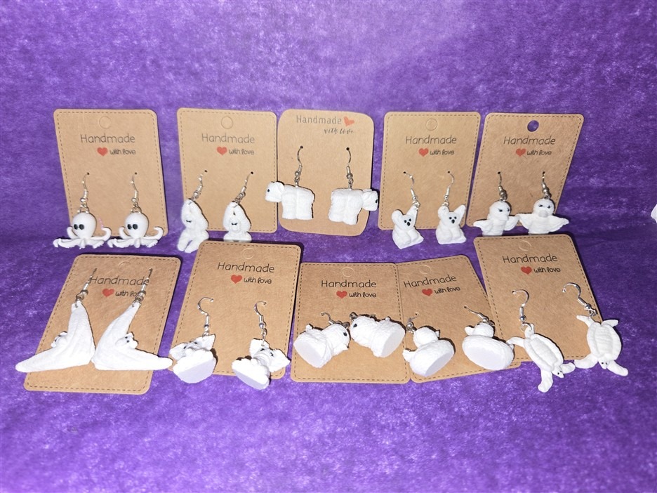 Towel Animal Earrings